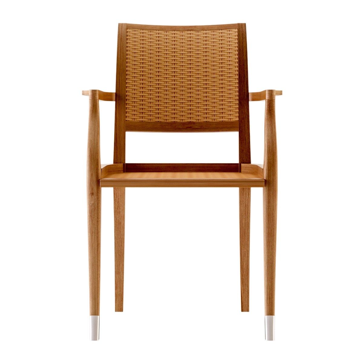 Стул для сада из тикового дерева с подлокотниками ASTELLO Jonquille ARCH-00141893 - Вид №2