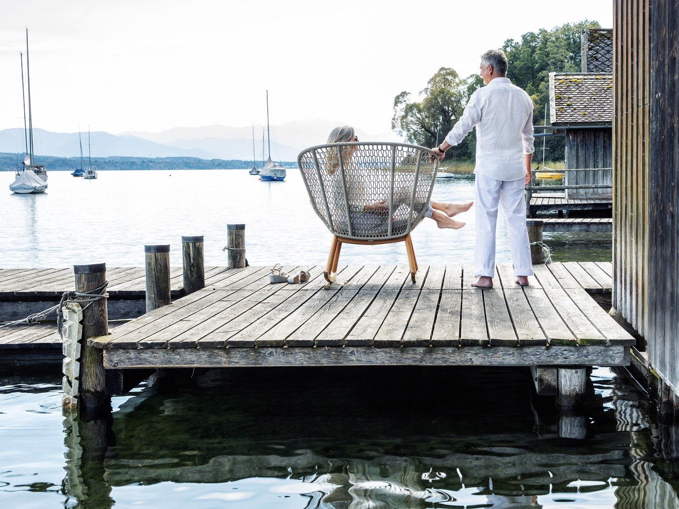 Кресло-качалка для сада FISCHER MÖBEL Фонарь на крыльях ARCH-00086460 - Вид №2