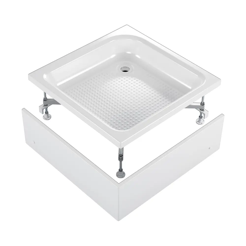 Душевой поддон Frame S квадратный акриловый 80x80 см ножки в комплекте Santreyd STLM-2046478 - Вид №2