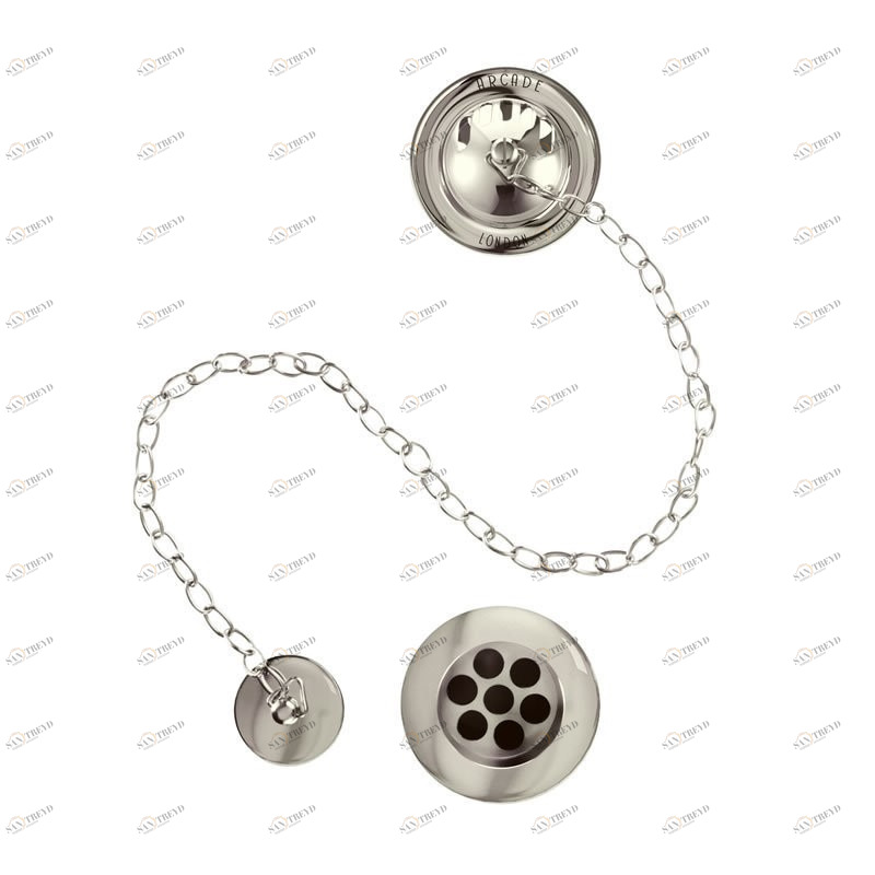 Слив-перелив с гибкой подводкой, НИКЕЛЬ Arcade Burlington ARCW3 NKL