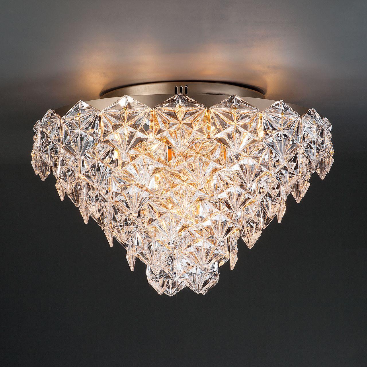 Потолочная люстра Bogates Iceberg 296/12 Strotskis BOGATES ДИЗАЙНЕРСКИЕ, ICEBERG 182167 Прозрачный  - Вид №1