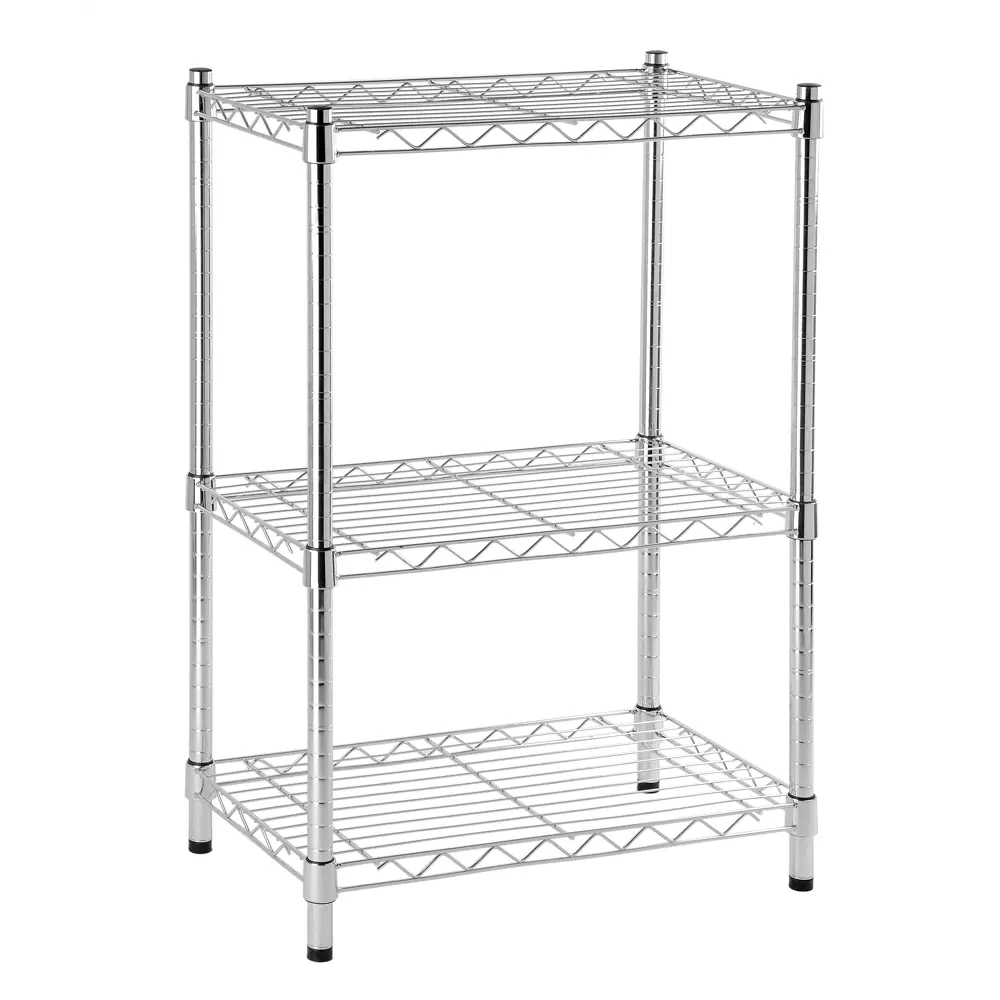 Стеллаж сетчатый KONSENSA 60x35x90 см цвет хром STLM-2000330 - Вид №1