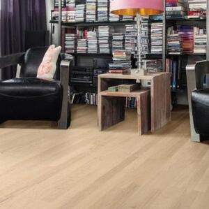 Паркетная доска Haro 4000 Series Top connect Белый Песочный Тренд Структурированный Дуб Натур с брашью (Текстурированная) 2200х180 мм.