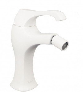 76004BIO Смеситель Ares с донным клапаном для Биде, цвет белый-матовый