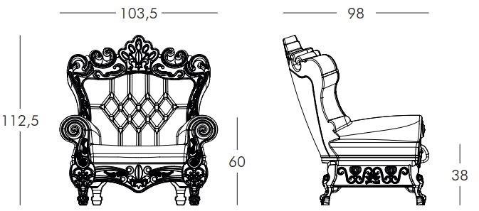 SLIDE Стеганое пластиковое кресло в современном стиле для контракта Design of love sun-id-1493296 - Вид №8