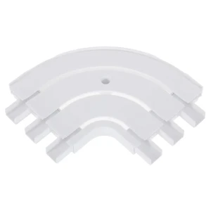 Соединитель поворотный трехрядный Inspire внешний пластик цвет белый