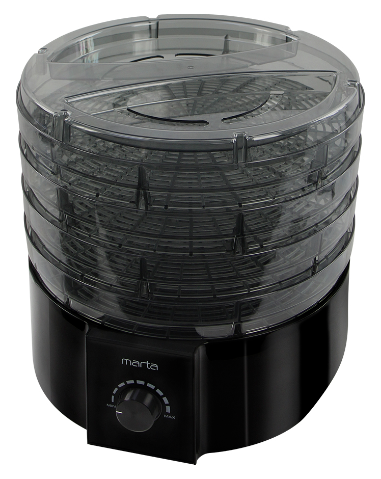 9213210 Сушилка для овощей и фруктов MARTA MT-FD1889A черный STDN-0093418 - Вид №4