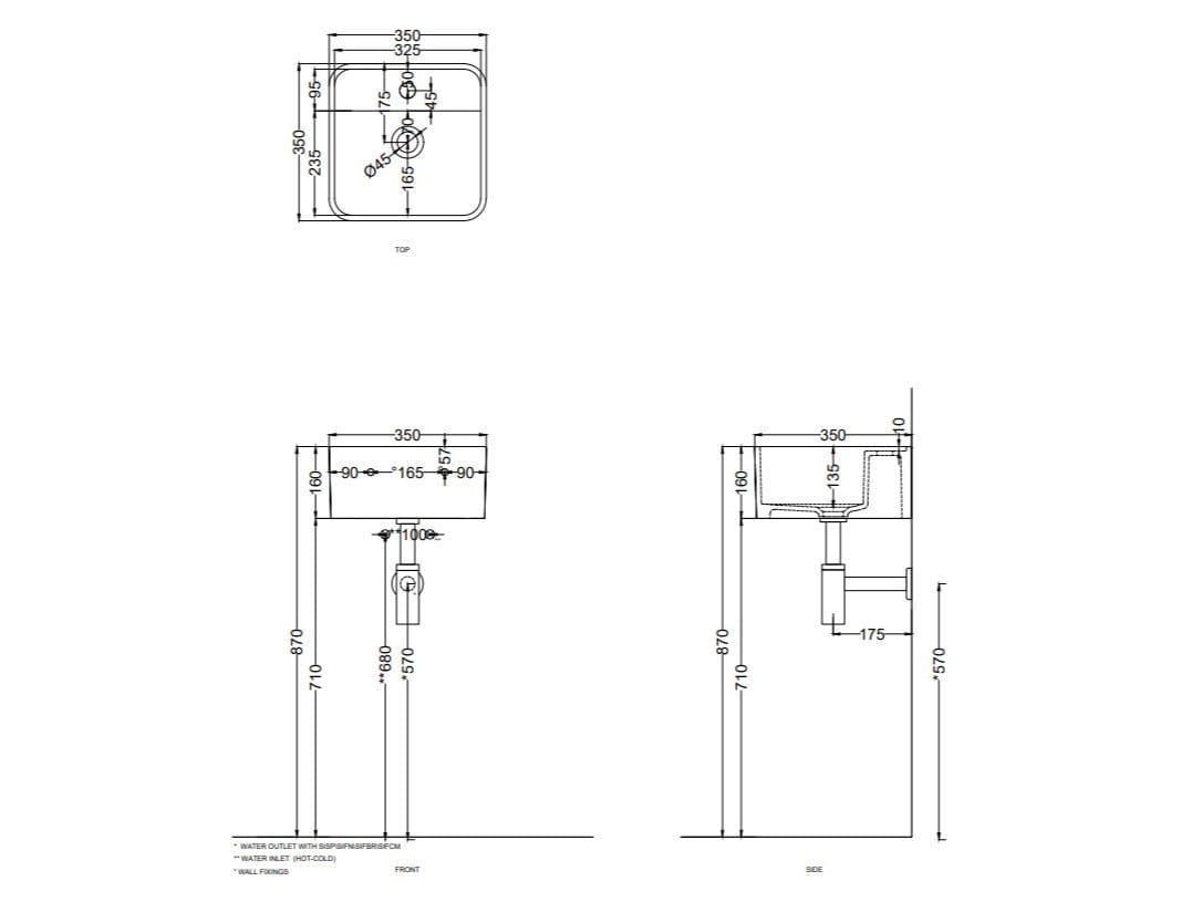 Керамическая квадратная столешница Ceramica Cielo Les Petites ARCH-00089756 - Вид №2