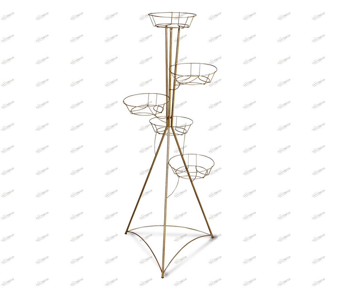 Подставка для цветов Kolonna 5 бронза SHEFFILTON ПОДСТАВКИ ДЛЯ ЦВЕТОВ 014972 Бронза 