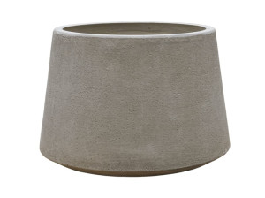 Низкий садовый горшок ручной работы