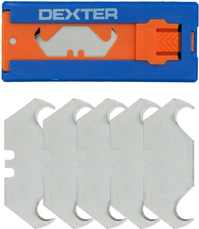 Лезвия крючкообразные Dexter для профессионального монтажа, 5 шт 83684282