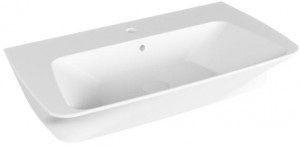 HELP07843T0M Подвесная раковина настенная прямоугольная Azzurra Ceramica Hera белая