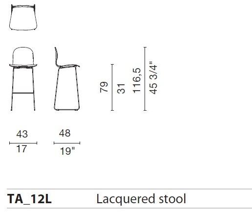 Cappellini Штабелируемый стул с обивкой из кожи или ткани Tate sun-id-1428947 - Вид №6