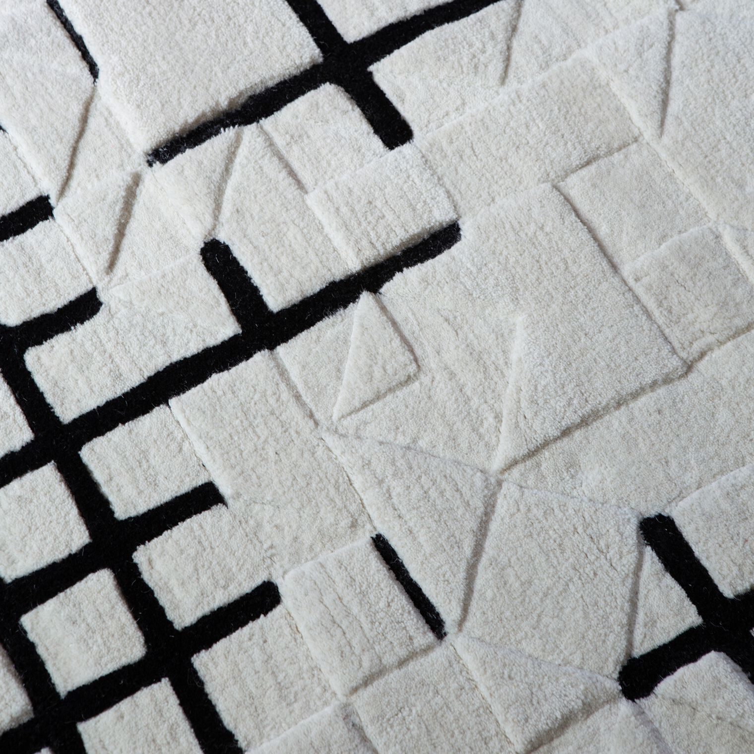 Прямоугольный шерстяной ковер с геометрическим рисунком Biobject SKY ARCH-00099975 - Вид №2