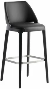Potocco Кожаный барный стул с подставкой для ног Velis 942/a