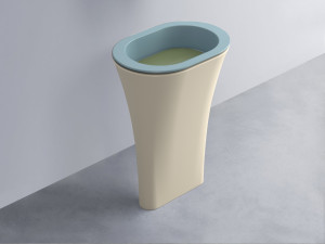 AMLA65-PL+AMPILO-AG+AMCOLO-LN Раковина Amedeo Ovale отдельностоящая cielo Enjoy + Amedeo