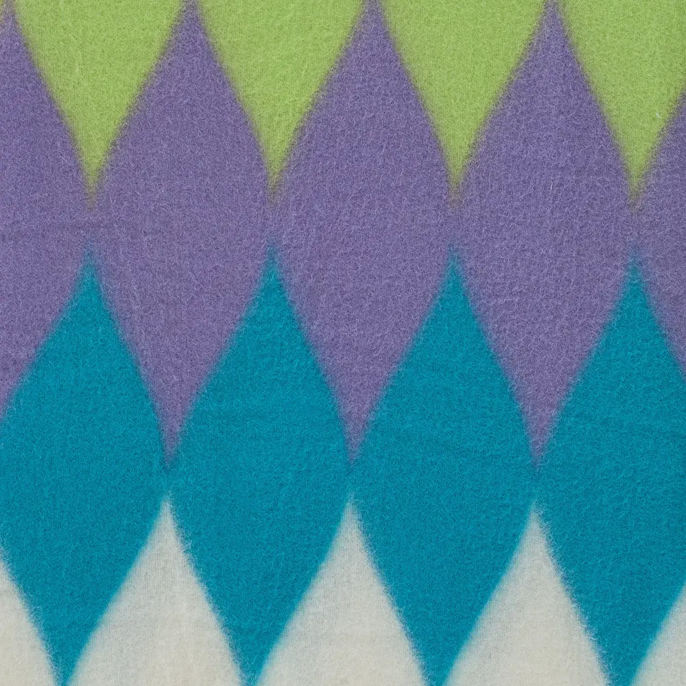 Плед «Ромб» 130х170 см флис цвет бирюзово-зелёный Santreyd STLM-2112061 - Вид №1