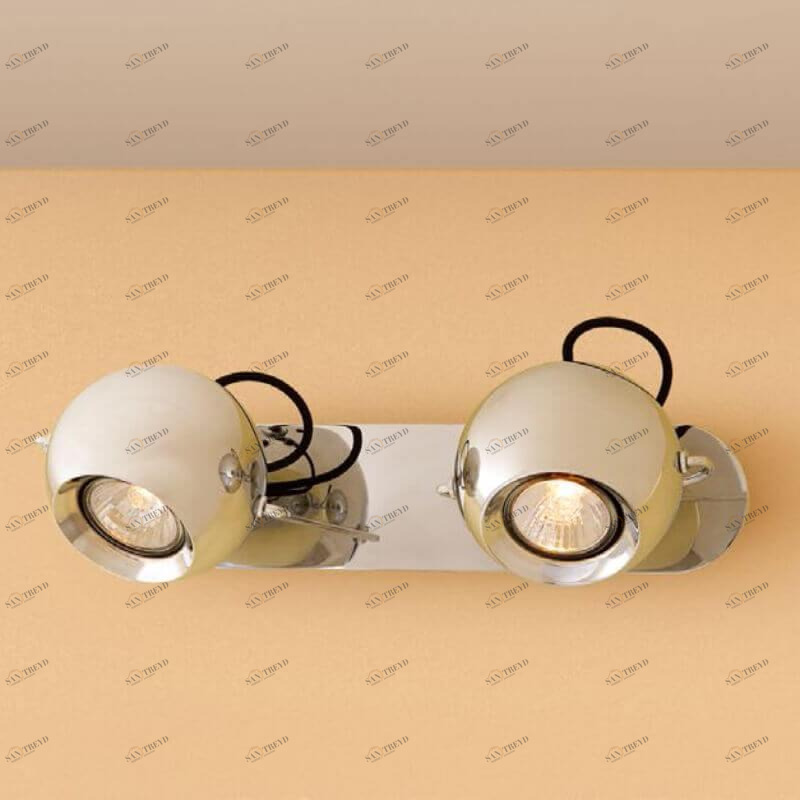 Спот настенный галогеновый на 2 лампы хром "Сфера" CL532521 CITILUX СФЕРА ХРОМ 00-3926234 Хром 