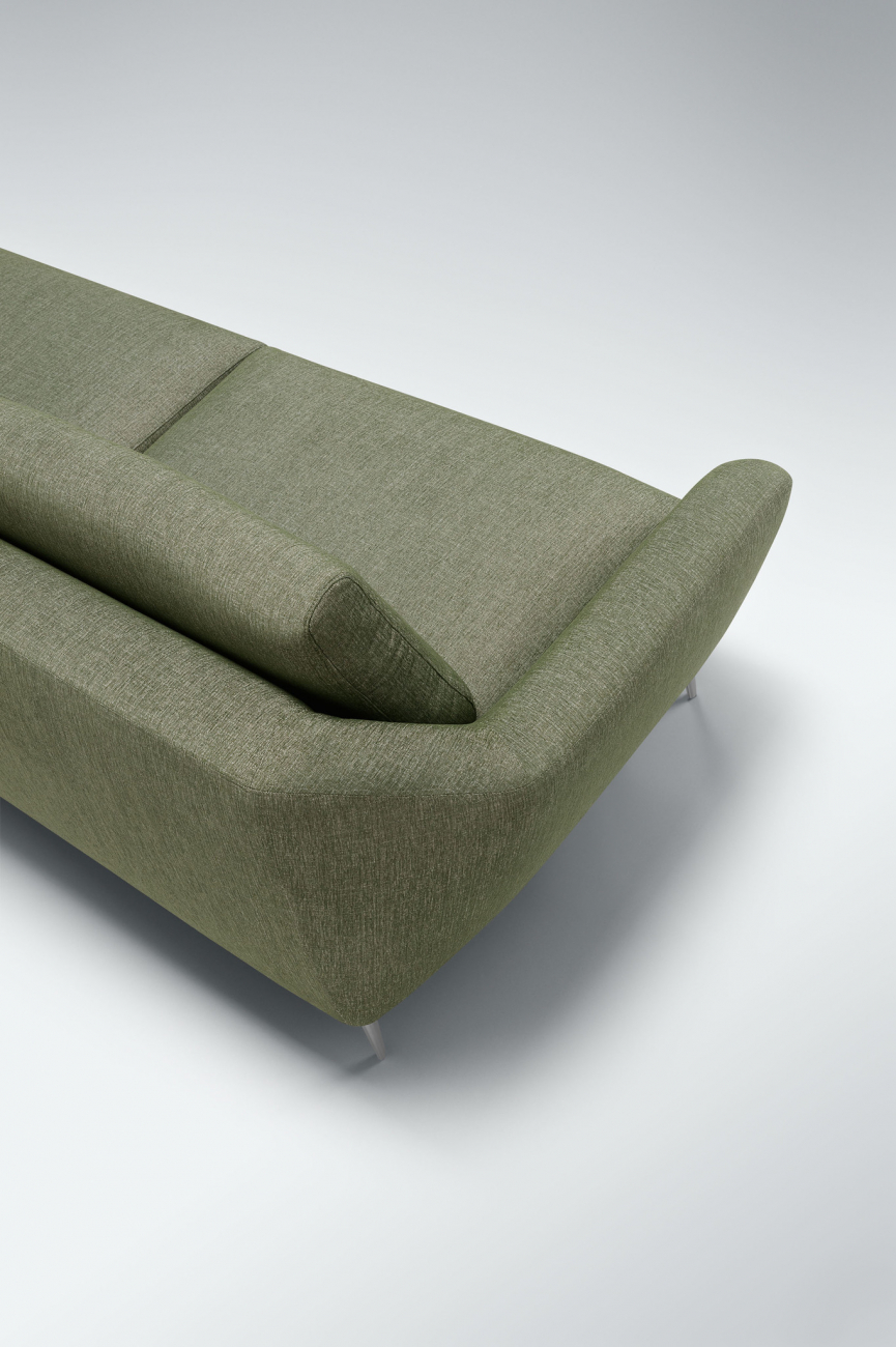 Диван трехместный прямой болотный Agda SITS ДИЗАЙНЕРСКИЕ, AGDA 192440 Зеленый  - Вид №5