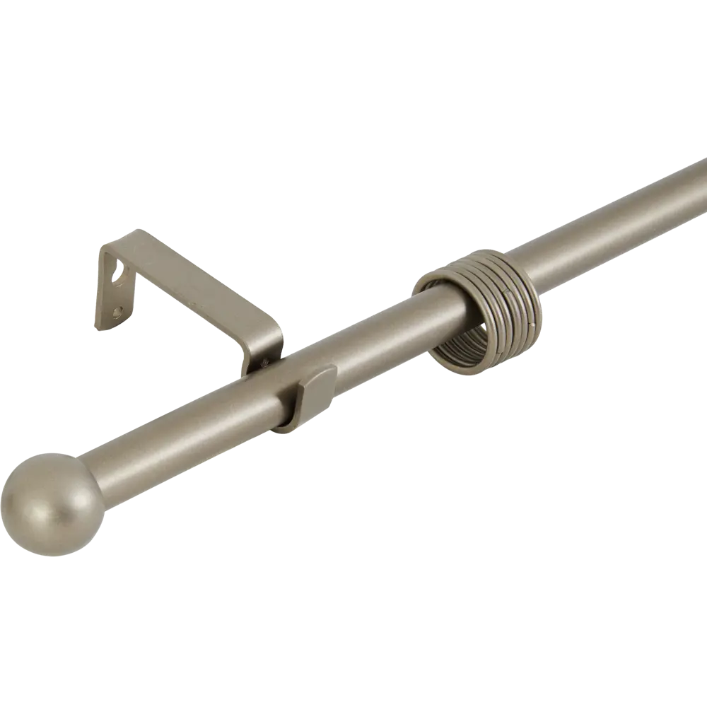 Карниз однорядный 320 см металл цвет графит ORBIS STLM-2186229