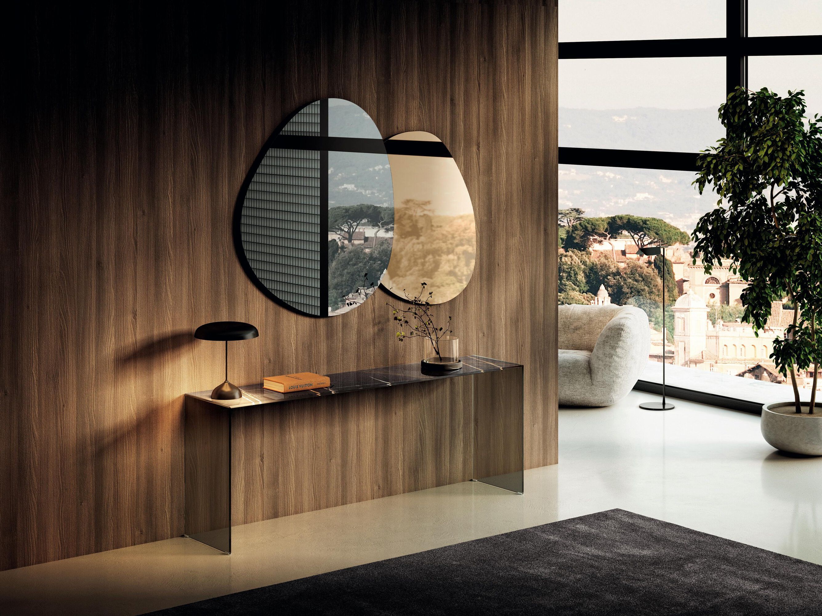 Стеклянная прямоугольная консоль Lago FINE - 2161 ARCH-00067161