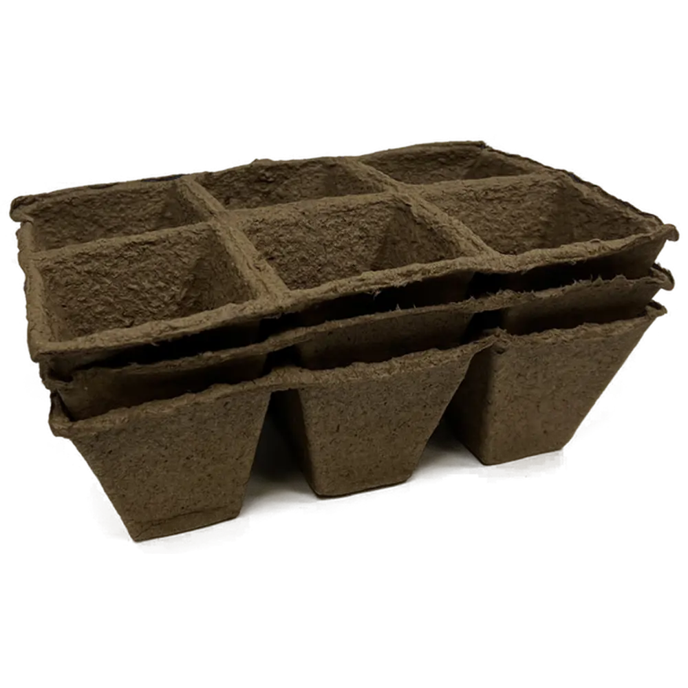 Горшок торфяной для рассады 6 ячеек 18 шт Santreyd STLM-2163326 - Вид №1