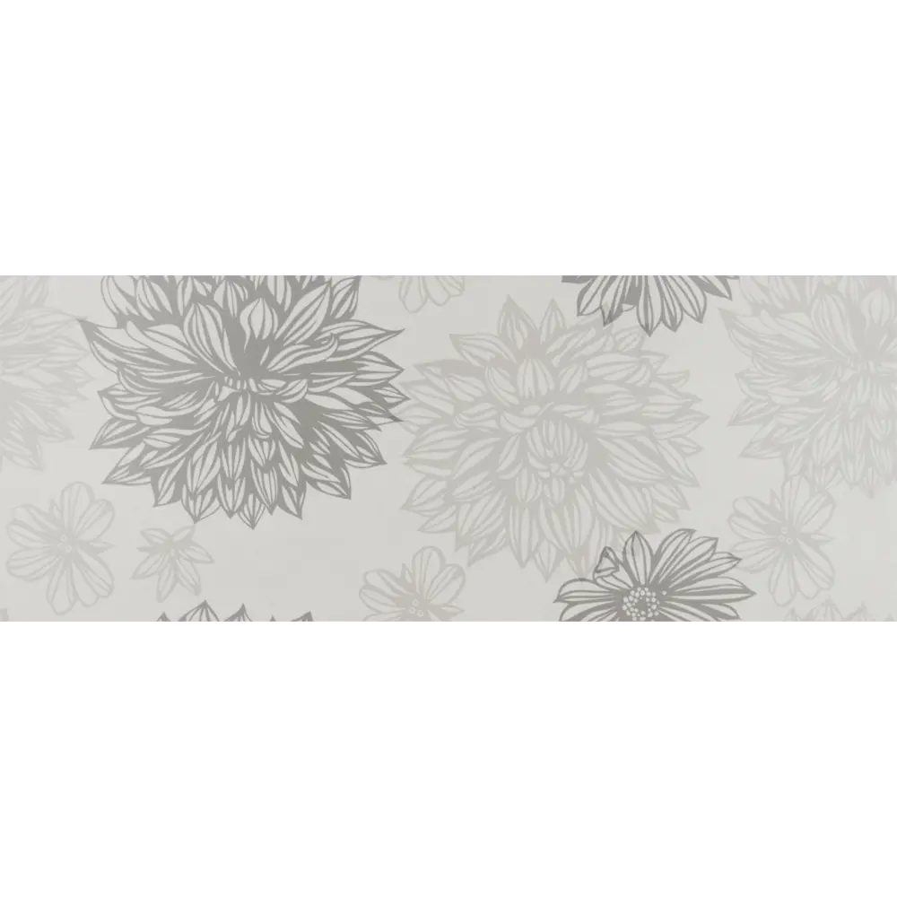 Плитка настенная Osaka Flower 20x50 см 1.3 м² цвет серый 82497526 STLM-2072676 Golden Tile
