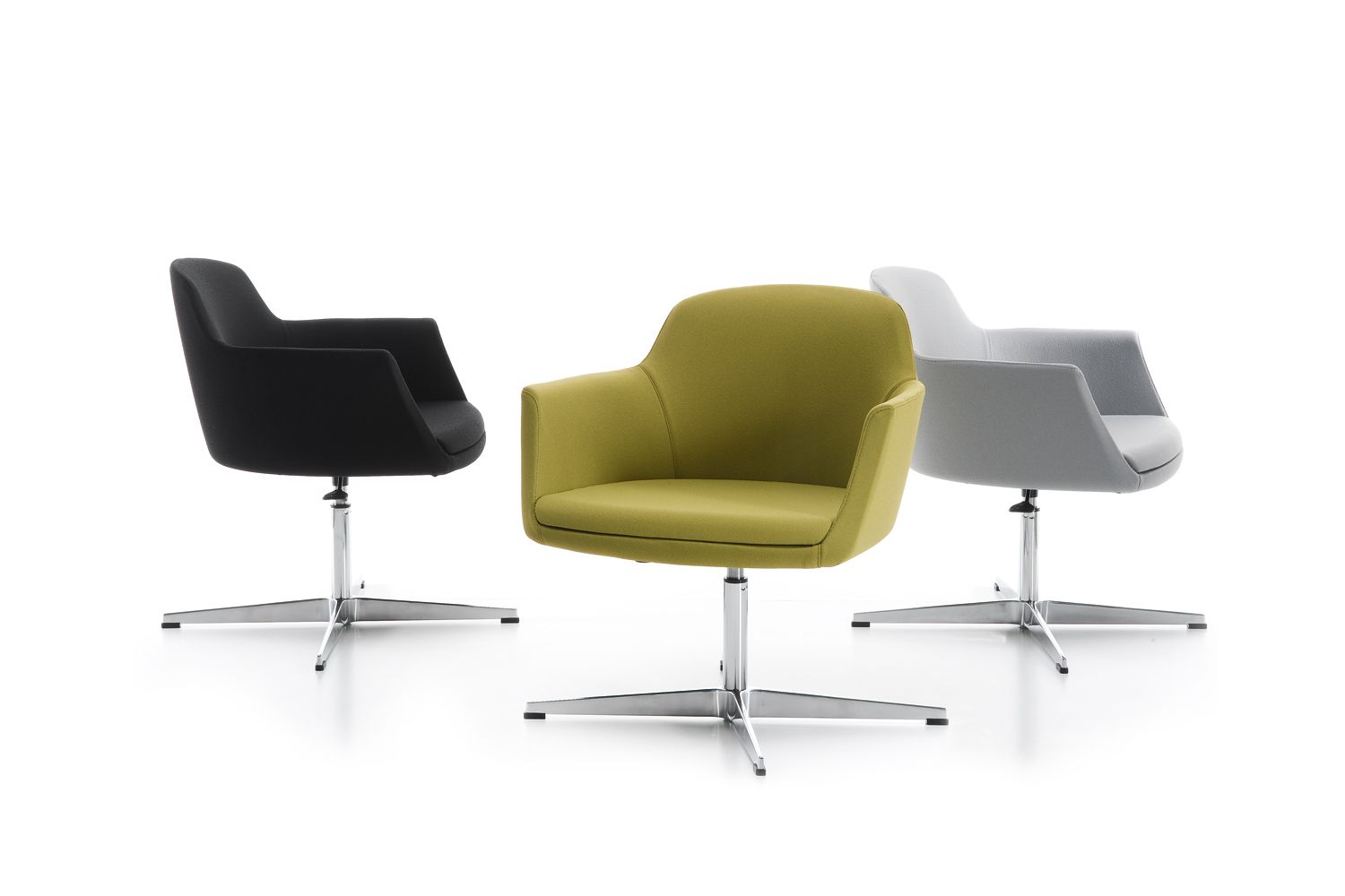 Кожаный поворотный стул Manerba ARCH-00080510 - Вид №1