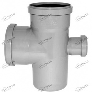 Крестовина канализационная Д110х110х50мм 90 градусов Политек 6290