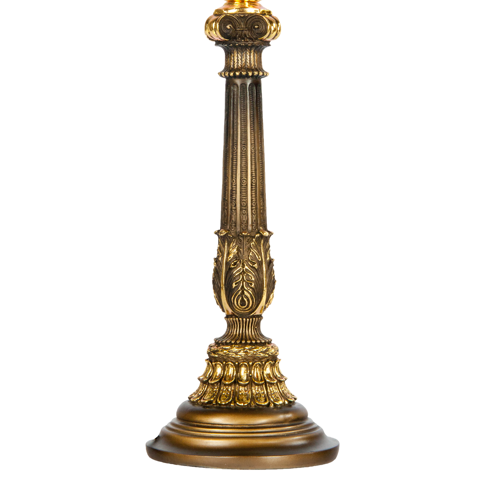 32022,34057 Настольная лампа Колонна Испанская Бронза Тюссо Поталь BOGACHO 4627138210994, 4627138151136 - Вид №1