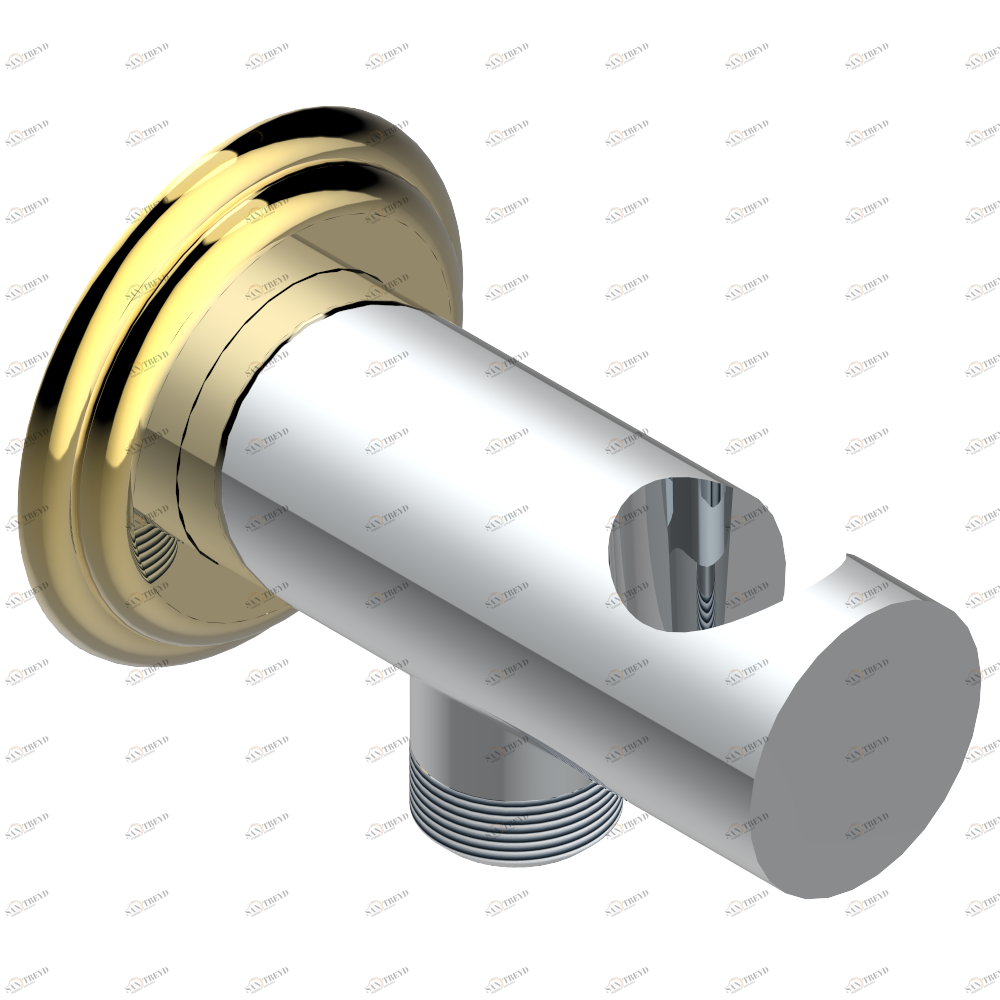 A2K-53L Вывод встраиваемый в стену с крючком Thg-paris Panthere с чёрным хрусталём Хром/золото A2K-53L CAT.A