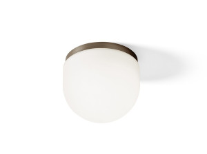 Светодиодный потолочный светильник из бронзы и опалового стекла