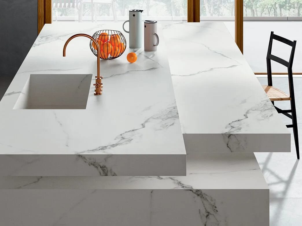 Столешница из керамогранита с мраморным эффектом CERAMICA FONDOVALLE MYTOP ARCH-00005739