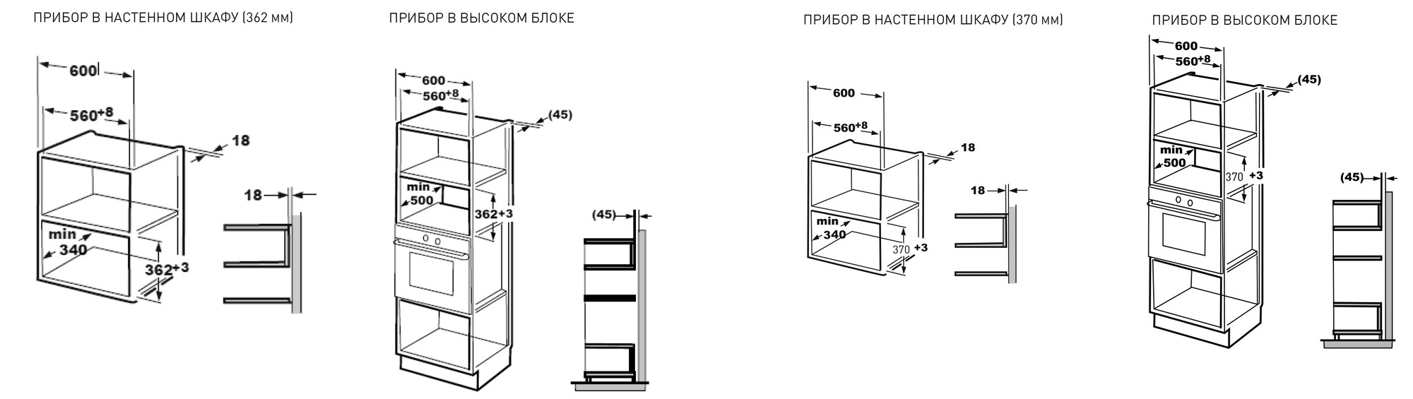 9973834 Встраиваемая микроволновая печь Oasis MW-RMW белый STDN-0032883 - Вид №7
