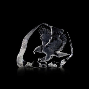 10671393 MALERAS Скульптура MALERAS Парящий орёл 22,5х17см, хрусталь Хрусталь
