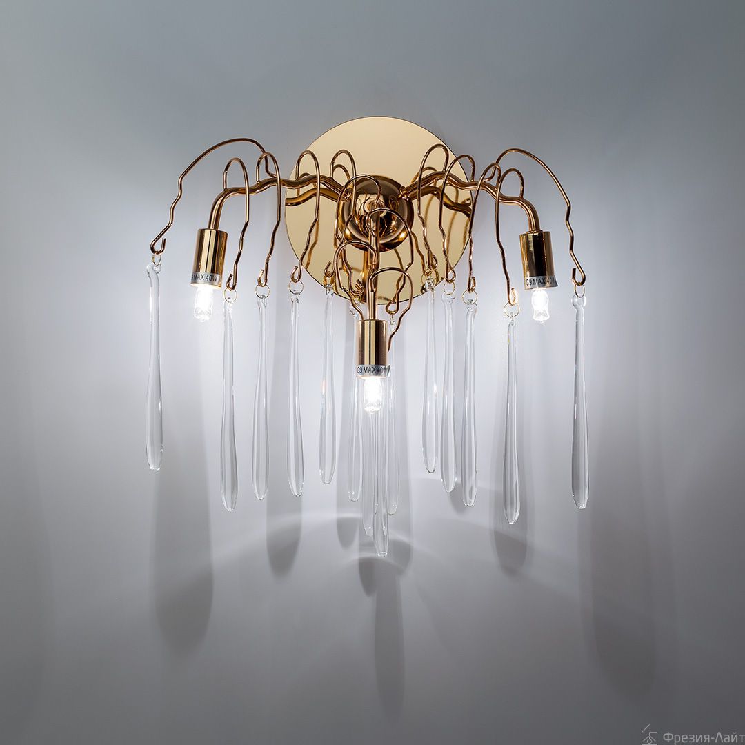 Frezia Light 1005/3 AA золото бра с 14 подвесками 117643