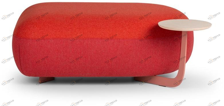 True Design Прямоугольный пуф с полкой для журналов Code Cd 60re / cd 75re