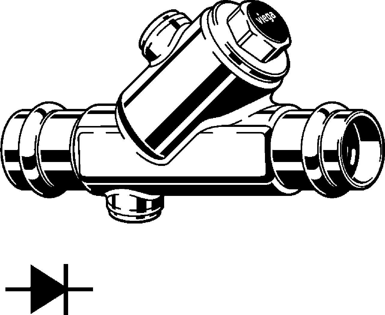 Viega Обратный клапан Easytop 2239.4 (757526) 757 526 - Вид №1