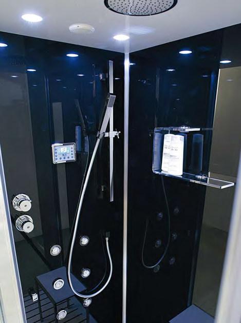 Gruppo Geromin Многофункциональная душевая кабина из хрусталя с турецкой баней Tempo sun-id-1355231 - Вид №1