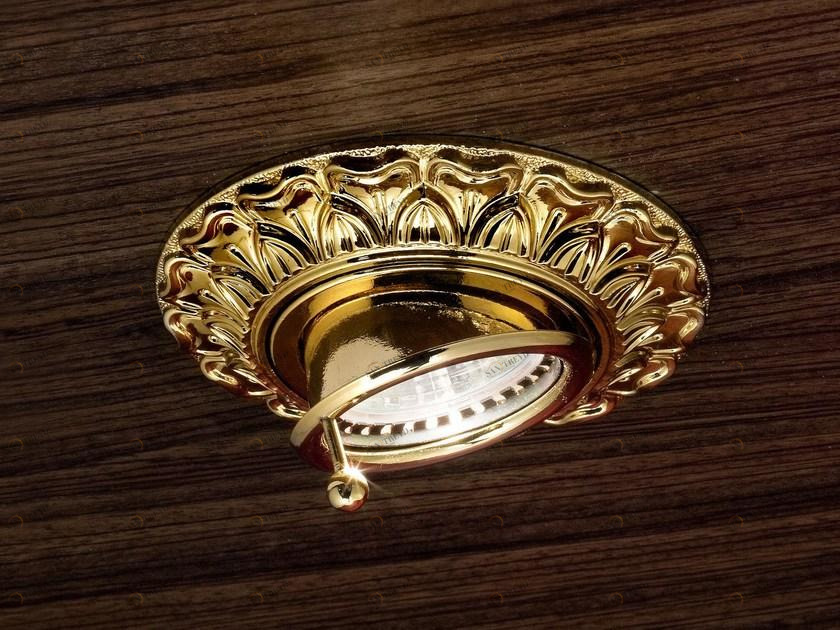 Masiero Полувстраиваемый регулируемый потолочный светильник из латуни Brass & spots sun-id-1375132