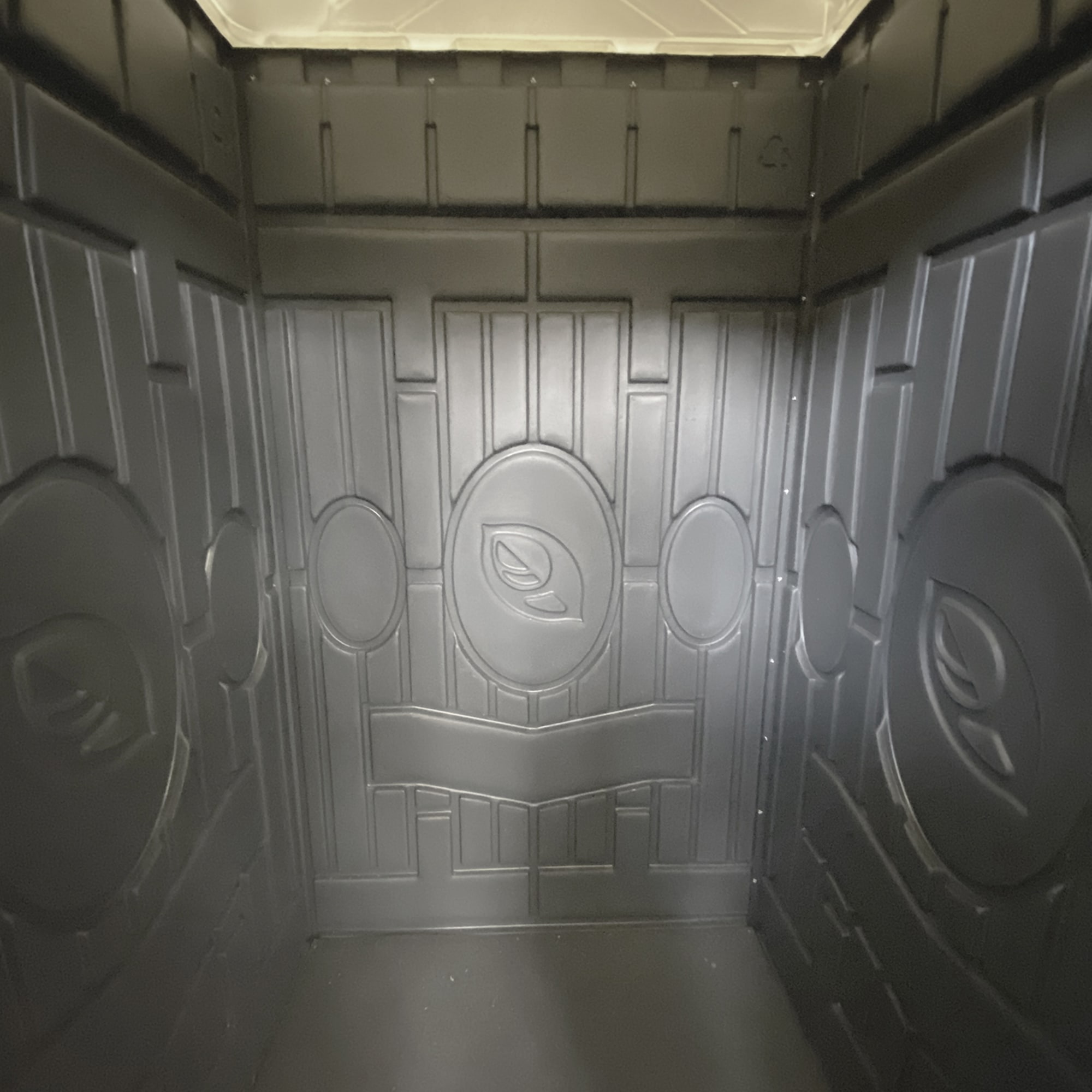 88266096 Туалетная кабина Гамма Универсальная 106x199x108.5 см пластик графит Santreyd  - Вид №3