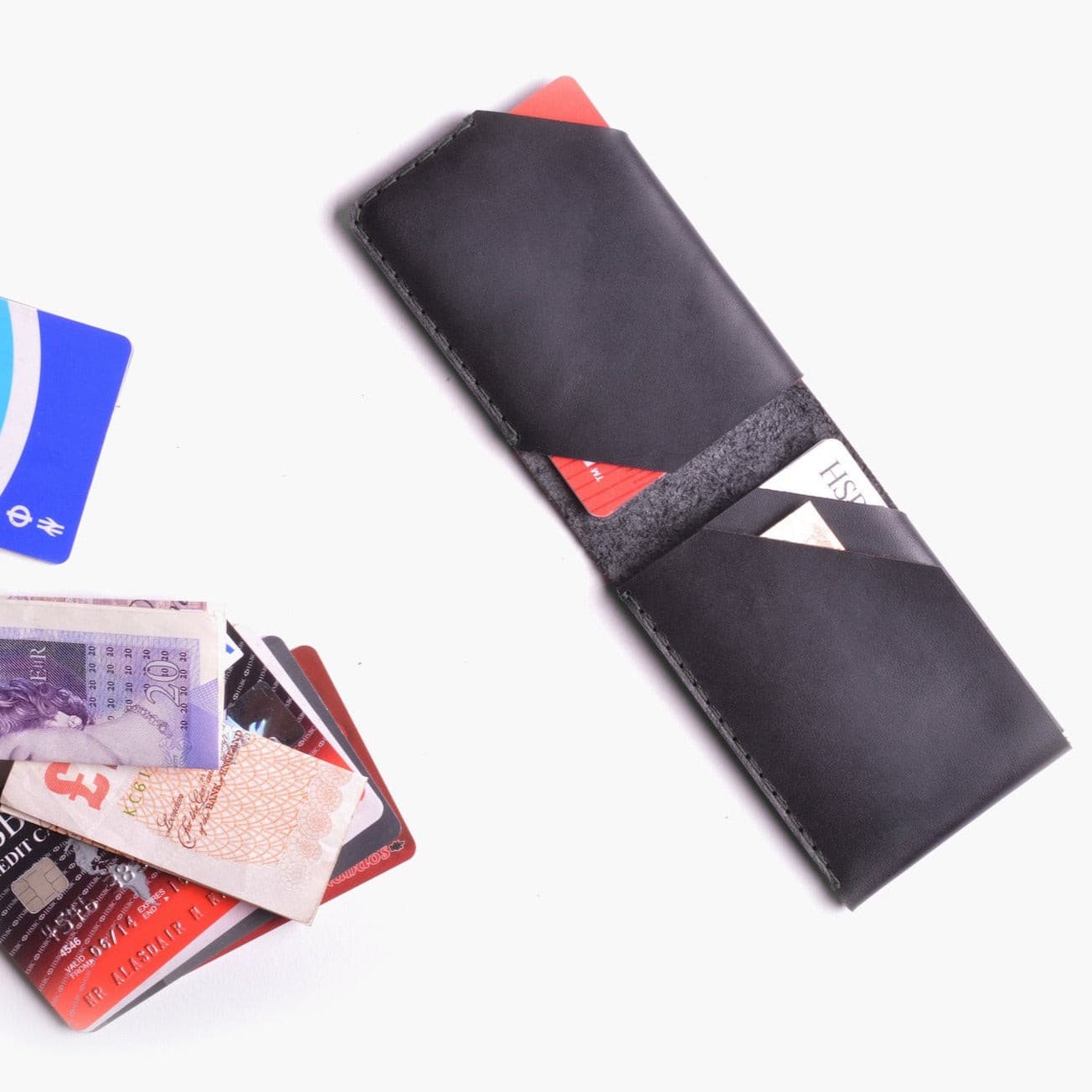 W102CHAR Карточный кошелек - уголь Wingback  - Вид №1