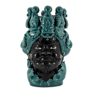 201081-96 ABHIKA ВАЗА MORO MAN БОЛЬШАЯ ПРОСТО TEAL