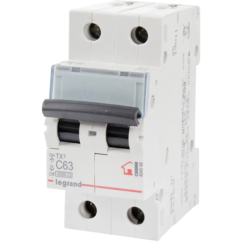 Автоматический выключатель Legrand TX3 2P C63 А 6 кА STLM-2180313