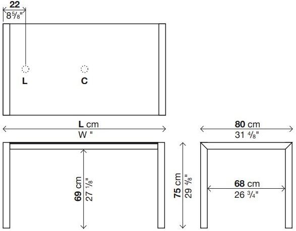 Kristalia Раздвижной стол из алюминия и дерева Sushi sun-id-1356585 - Вид №3