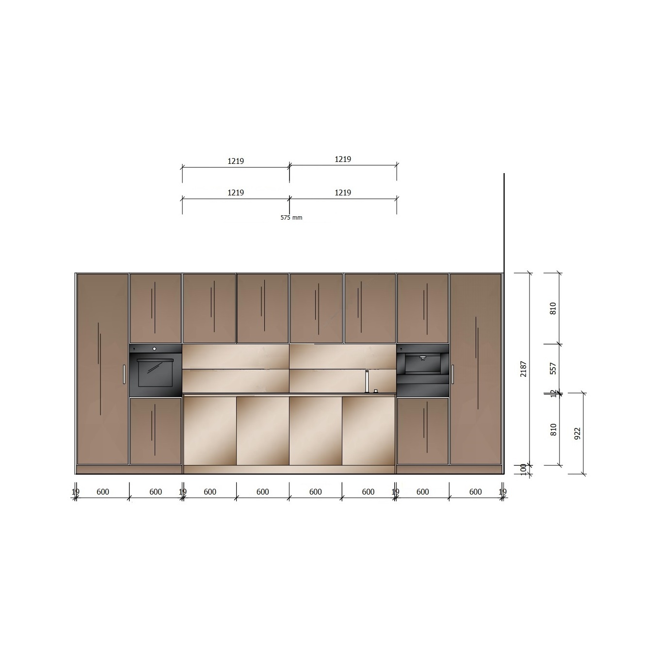 Композиция кухонной мебели / Malaga EGGERSMANN sun-id-375136 - Вид №4