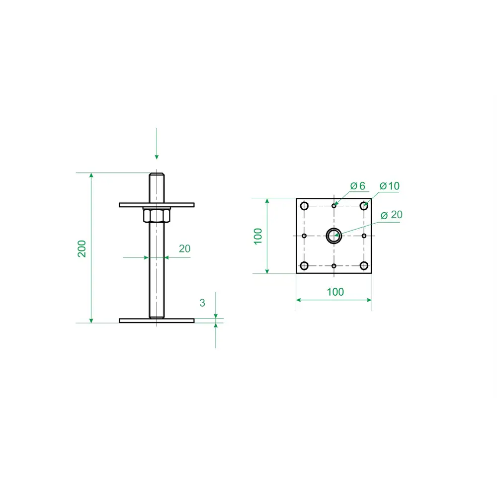 Santreyd Анкер регулировочный для деревянных конструкций 83612897 STLM-0042696 - Вид №4