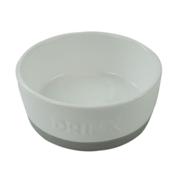 ПР0044078 Миска для животных Drink белая керамическая 14х5,5 см 360мл Foxie 