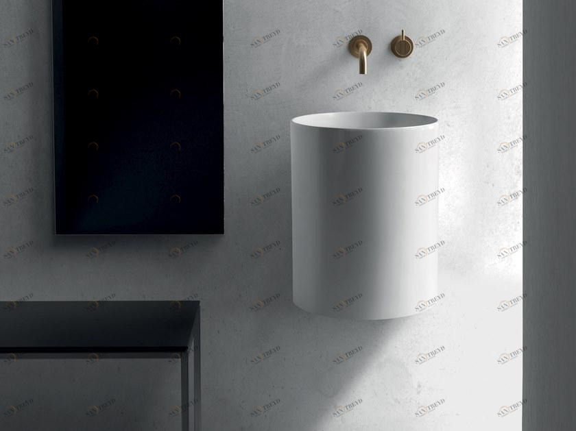 Подвесная раковина настенная овальная Galassia Core белая sun-id-1511780