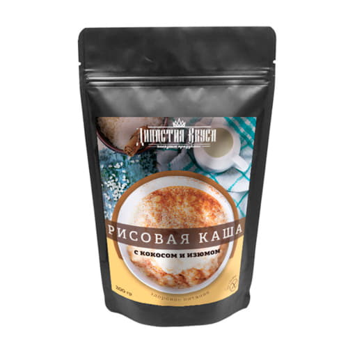 Каша рисовая с кокосом и изюмом Династия Вкуса 200 г Santreyd 13292